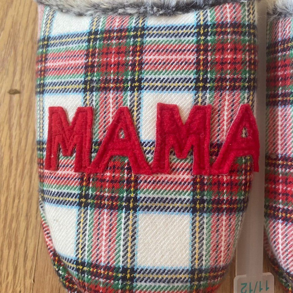 Wondershop Mama Elf Plaid Slippers - Picture 2 of 8
